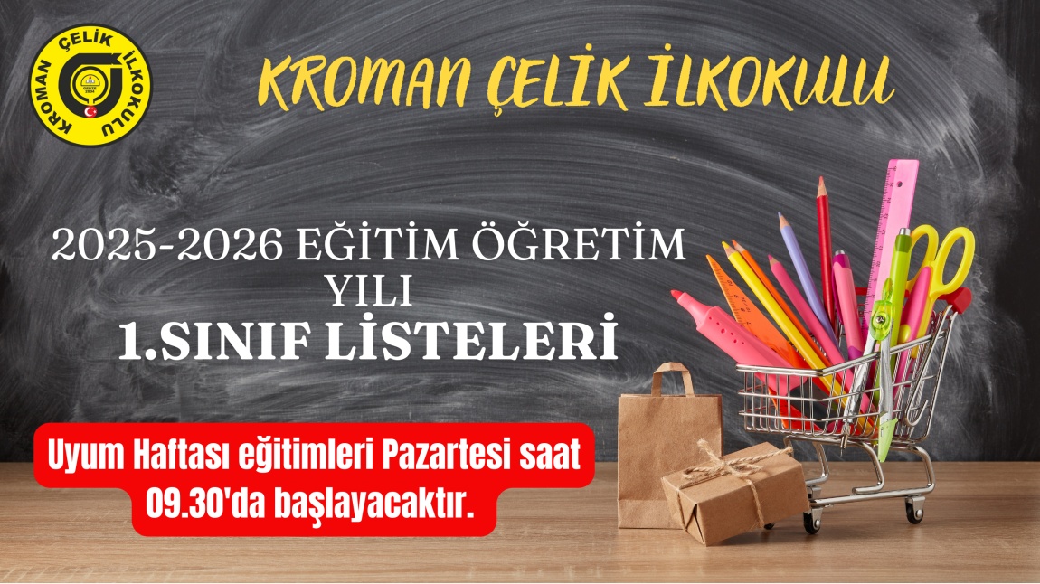 2025-2026 EĞİTİM ÖĞRETİM YILI 1. SINIF LİSTELERİ